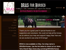 Tablet Screenshot of brasforhorses.com